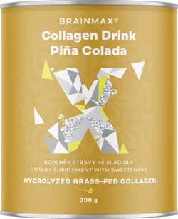 BrainMax Collagen Drink, kollagén ital, Pina Colada, 300 g