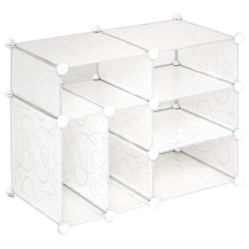 DIVERO Fiókos állvány 57 x 71 x 37 cm átlátszó