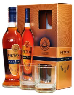 Metaxa 7* + 2 pohárral 40% 0,7L