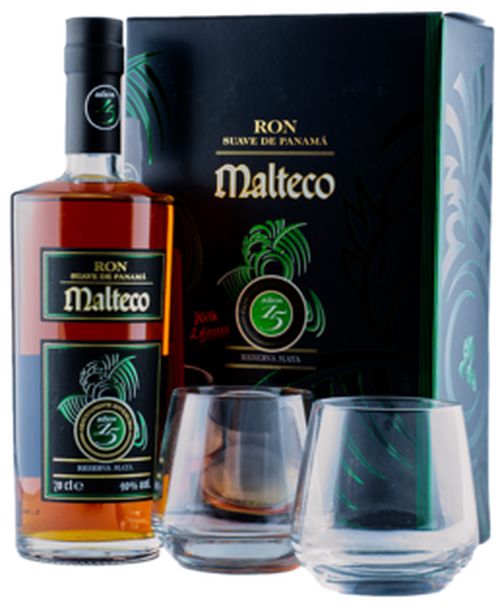 Malteco 15YO Reserva Maya + 2 Pohárral 40% 0,7L