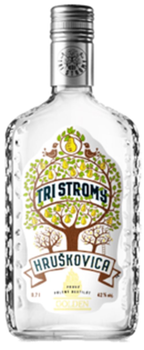 Golden Tri Stromy Hruškovica 42% 0,7L