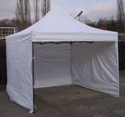 Tradgard Kerti pavilon DELUXE 3 x 3 m fehér + oldalfalak