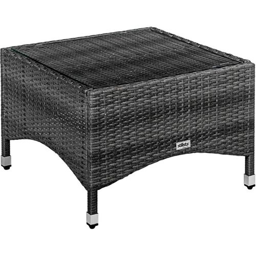 STILISTA Kerti asztal 58 x 58 cm polyrattan szürke