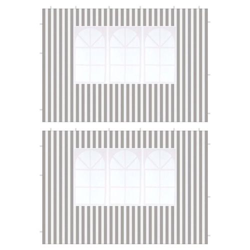 Oldalsó panel szett ablakkal 3 m antracit 100 g/m²