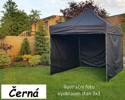 Tradgard Kerti pavilon PROFI STEEL 3 x 6 m fekete