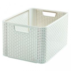 CURVER Polirattan kosár STYLE BOX L krémszínű