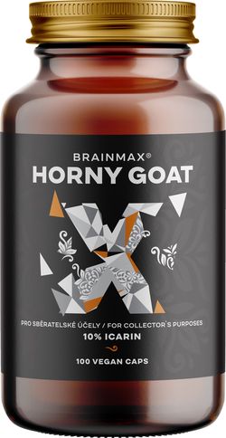 BrainMax Horny Goat  standardizált 10% ikarin kivonat, gyűjtői célra, 500 mg, 100 db növény kapszula