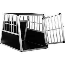 Kutyaszállító box aluminium  65 × 91 × 69,5 cm L