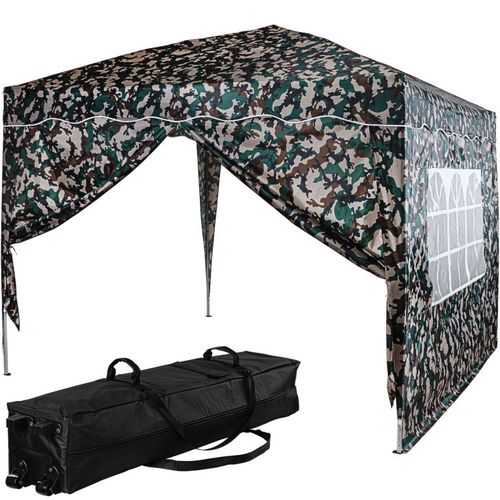 INSTENT BASIC Kerti pavilon 3 x 3 m woodland + 2 oldalfal