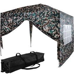 INSTENT BASIC Kerti pavilon 3 x 3 m woodland + 2 oldalfal