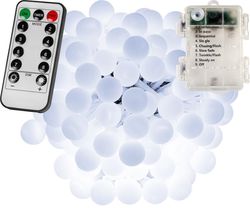 VOLTRONIC® Világítás 100 LED Hideg fehér 3AA + vezérlő