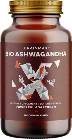 BrainMax BIO Ashwagandha (ashwagandha), 660 mg, 100 növényi kapszula