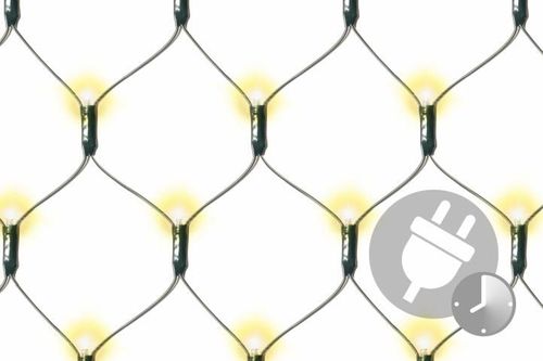 Fényháló LED diódákkal - 3 x 3 m meleg fehér 128 LED