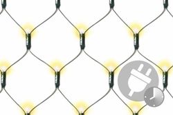 Fényháló LED diódákkal - 3 x 3 m meleg fehér 128 LED