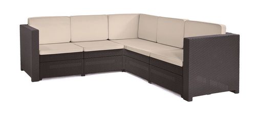 Allibert Kerti rattan kanapé PROVENCE Barna