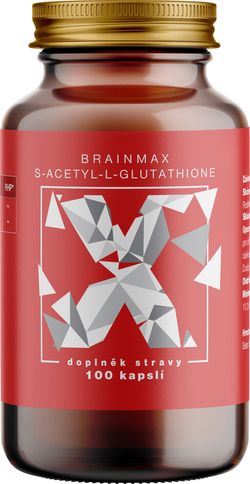 BrainMax S-acetil-L-glutation, SAG, 100 mg, 100 növényi kapszula