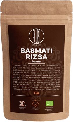 BrainMax Pure rizs, barna, Basmati BIO, 1kg