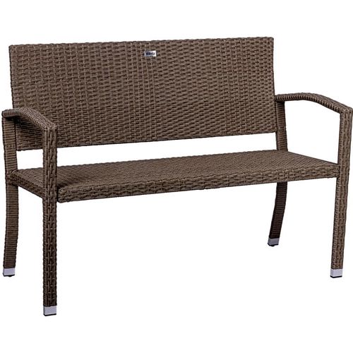 STILISTA Kerti polyrattan pad 122 x 52 cm krém