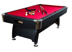 GamesPlanet® Biliárdasztal PREMIUM 8ft piros sötét