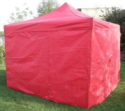 Tradgard Kerti pavilon DELUXE 3 x 3 m piros + oldalfalak