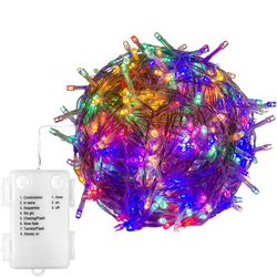 VOLTRONIC® Fényfüzér 100 LED Színes 3AA elem