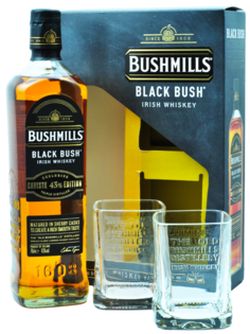 Bushmills Black Bush Caviste Edition + 2 pohárral 43% 0,7L