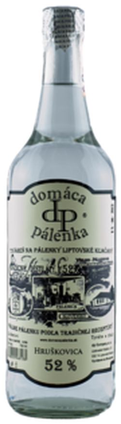 Domáca Pálenka Hruškovica 52% 0,7L