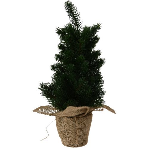 Dekorációs műfenyő sötétzöld, 45 cm