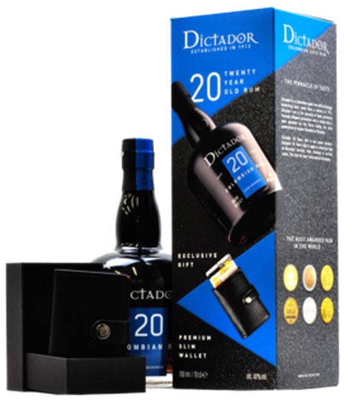 Dictador 20YO + Pénztárca 40% 0,7L